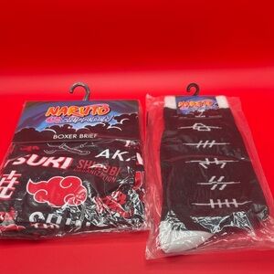 Ripple Junction  Naruto Shippuden bundle Boxer Briefs and Socks New in Packaging